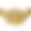 Applique tissu thermocollant : ornement gold 17*7cm (06)
