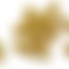 Lot 50 perles  : rondes plaquées dorées fantaisies 4mm (01)