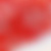Ruban polyester : rouge motif etoile largeur 25mm  longueur 100cm (01)