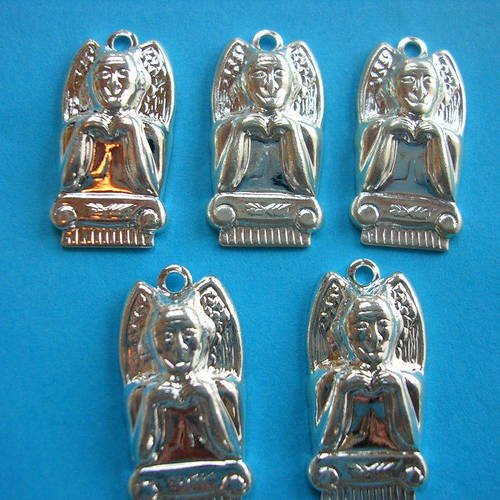 Lot  5 charms metals : diable 20mm