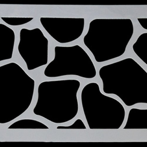 Pochoir plastique 22*11cm : mur motif (01)