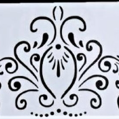 Pochoir plastique 25*10cm : bordure motif antique (08)