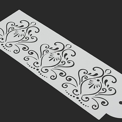 Pochoir plastique 28*10cm : bordure motif antique (03)