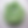 Lot 90 perles verre : rondes nacrées vert clair 8mm