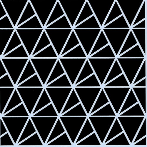 Pochoir plastique 13*13cm : motif géométrie (01)