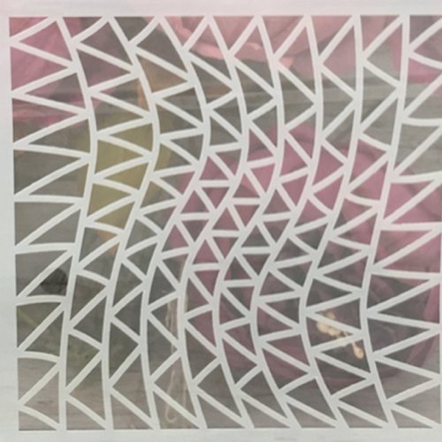 Pochoir plastique 13*13cm : motif fantaisie (93)