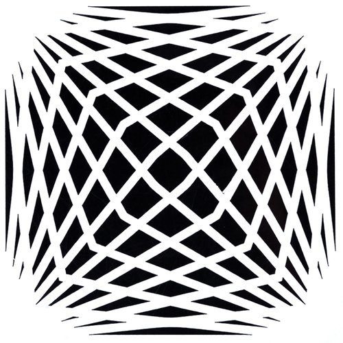 Pochoir plastique 13*13m : motif géométrie (08)