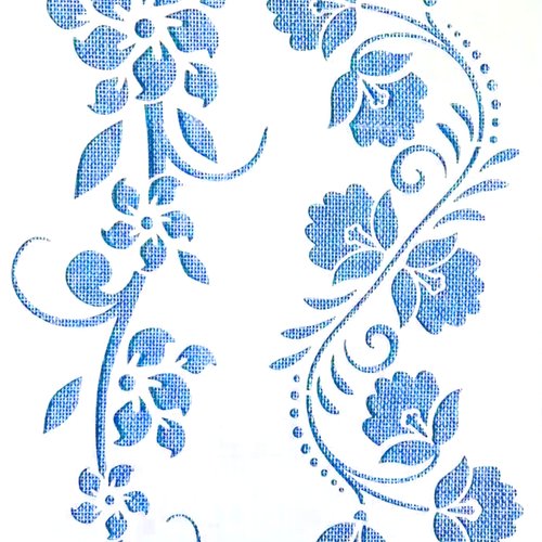Pochoir plastique 30*21cm : fleur (77)