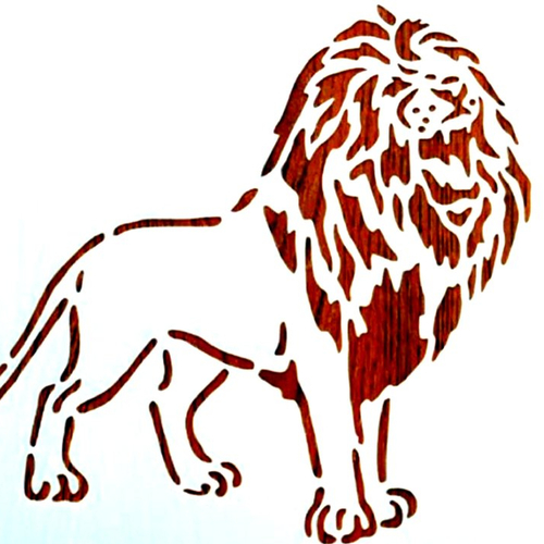 Pochoir plastique  30*21cm : lion (05)