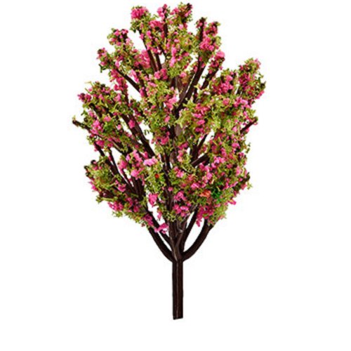 Miniature synthetique : arbre rose/vert  hauteur 8cm (33)