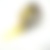Ruban washi 15mm x 10 m motif etoile blanche sur fond doré