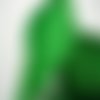 Ruban satin : vert motif étoile largeur 22mm longueur 100cm (03)