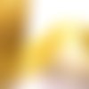 Ruban polyester : jaune motif fleur largeur 26mm longueur 100cm