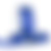 Ruban satin : couleur bleu fonçé largeur 25mm longueur 3 mètres