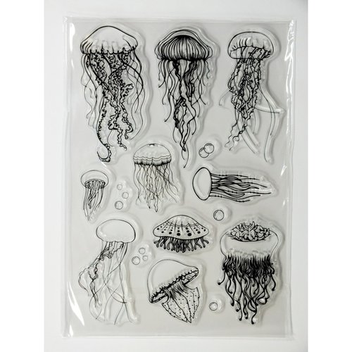Tampons silicone transparent les méduses