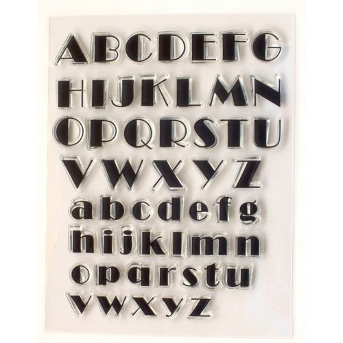 Alphabets tampon lettres majuscule minuscule  17 et 13 mm