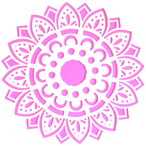 Pochoir plastique 13*13cm : motif fantaisie (163)