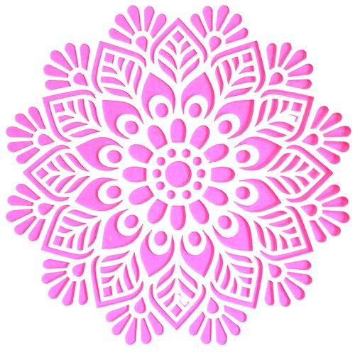 Pochoir plastique 13*13cm : motif fantaisie (164)