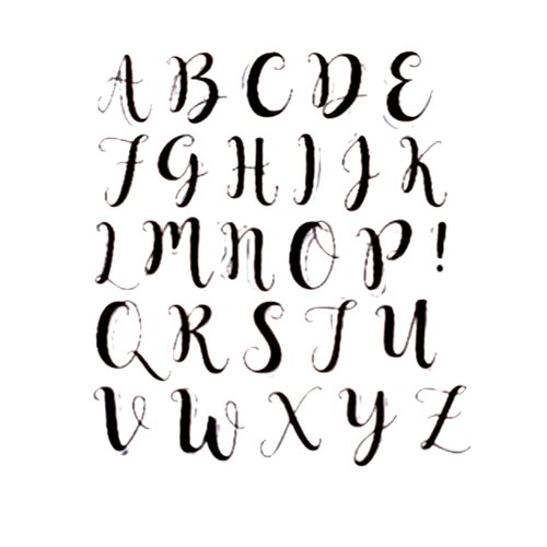 Tampon silicone transparent alphabet hauteur de 28 à 30mn (04)