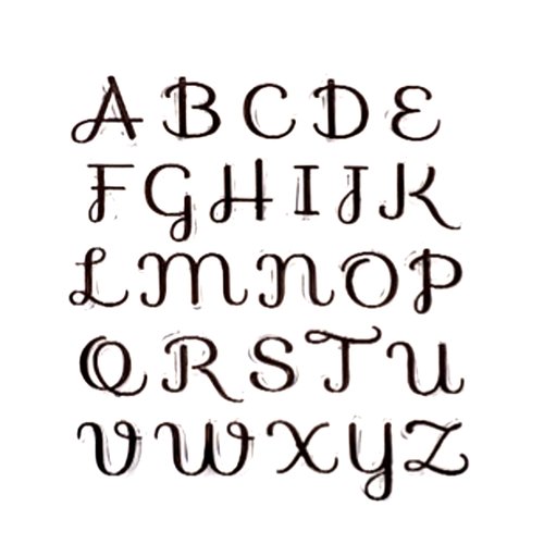 Tampon silicone transparent alphabet hauteur 20 à 30mn (02)
