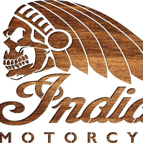 Pochoir 21 x 29,7 cm en plastique mylar logo death indian motorcycle