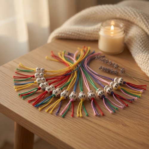 Pendentif poupée porte-bonheur en bois – style puce d’amour – bijou de sac ou strap coloré – création artisanale 2026