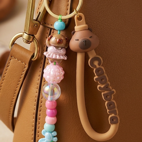 Capybara porte clés capibala mignon capybara kawaii accessoire de sac bijou
