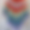Poncho multicolore alpaga