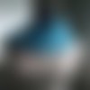 Écharpe vaporeuse bleu ciel turquoise en mohair et soie femme homme enfant