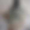 Écharpe vaporeuse vert clair mohair soie tricotée main