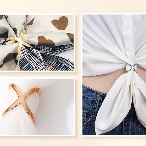 Anneaux d'écharpes, bijoux de foulards