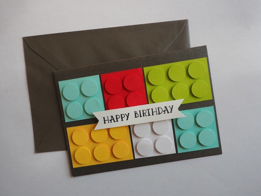 Carte Anniversaire Type Lego Un Grand Marche