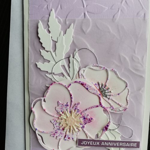 Carte Joyeux Anniversaire Fleurs Un Grand Marche