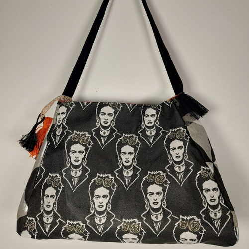 Sac 'frida' noir et argent