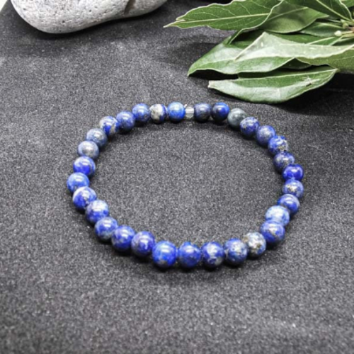 Bracelet en lapis lazuli naturel