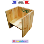 Chaise Cube Montessori Chaise 3 En 1 Deux Hauteur D Assise Et Petite Table Un Grand Marche