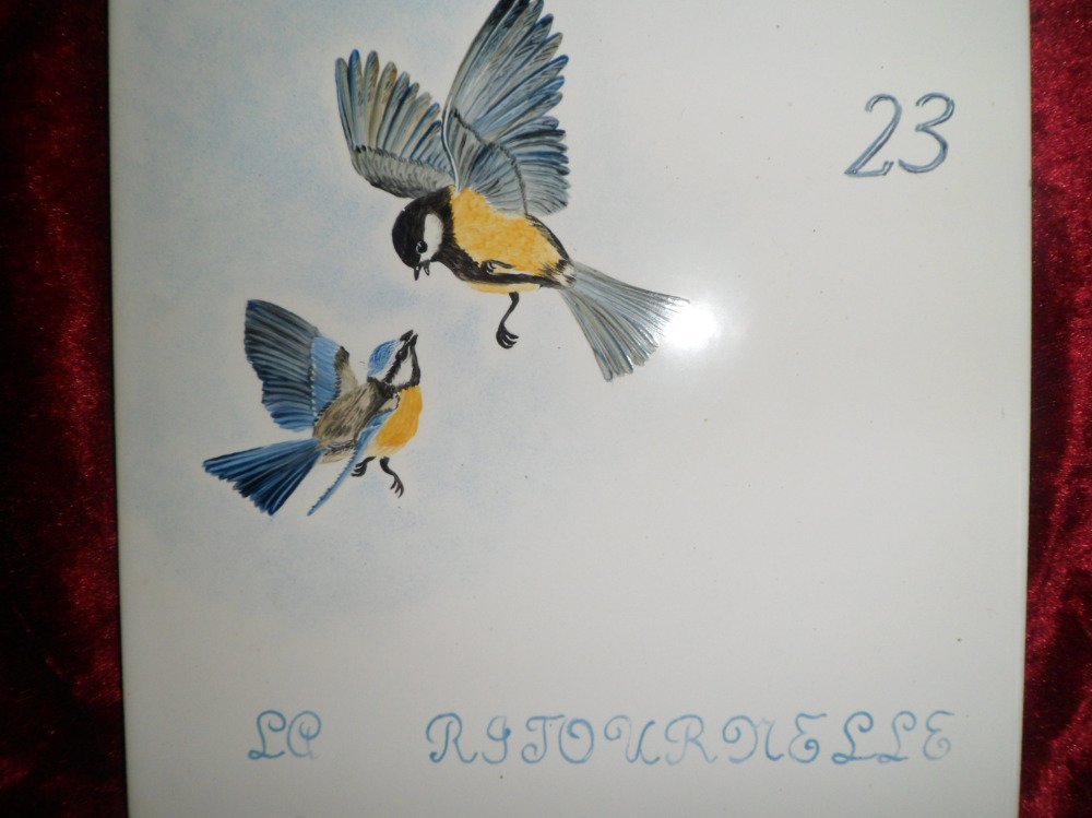 Dinette enfant motif oiseaux, peinte main personnalisable - Un grand marché