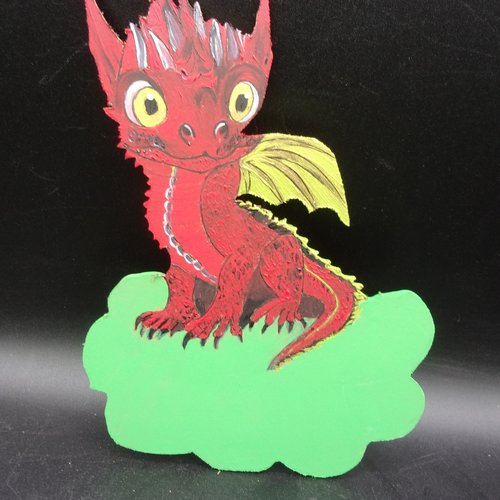 Plaque de porte en bois motif dragon, personnalisable