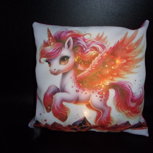 Petit coussin veilleuse imprimer maison avec timer, personnalisable