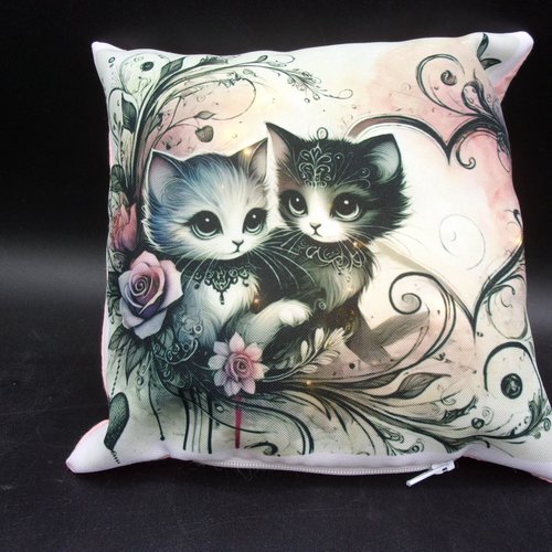 Petit coussin veilleuse imprimer maison avec timer, personnalisable