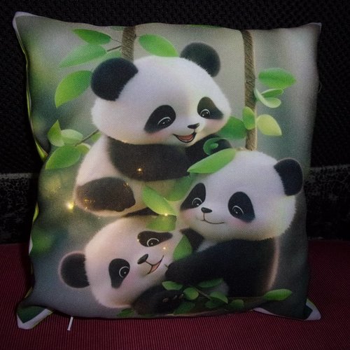Petit coussin veilleuse imprimer maison avec timer, personnalisable