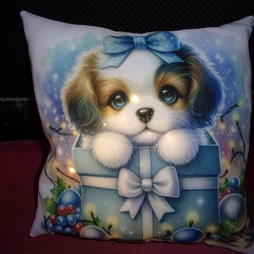 Petit coussin veilleuse imprimer maison avec timer, personnalisable