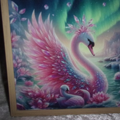 Tableau lumineux tissu imprimé