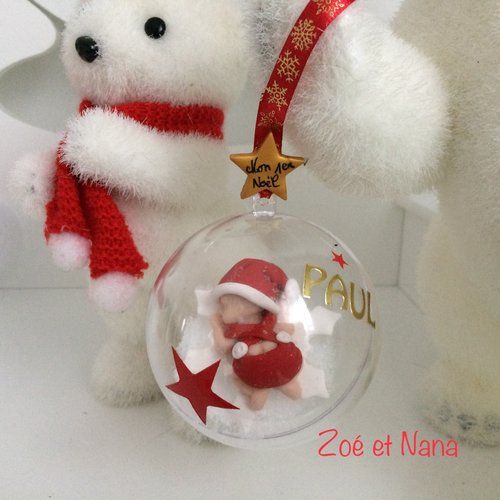 Boule De Noel Personnalisee Bebe Garcon Un Grand Marche