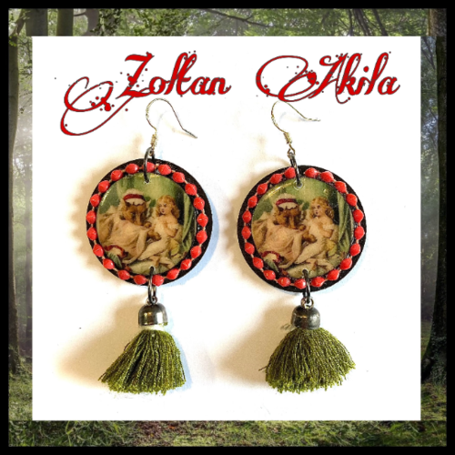 Boucles d'oreilles chaperon rouge