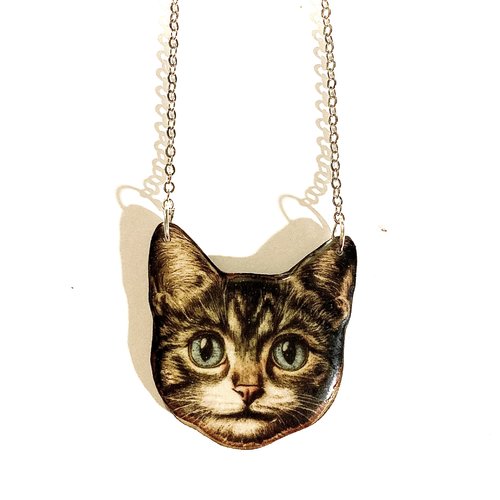 Collier tête de chat
