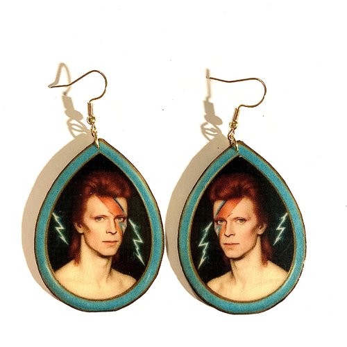 Boucles d’oreilles goutte david bowie