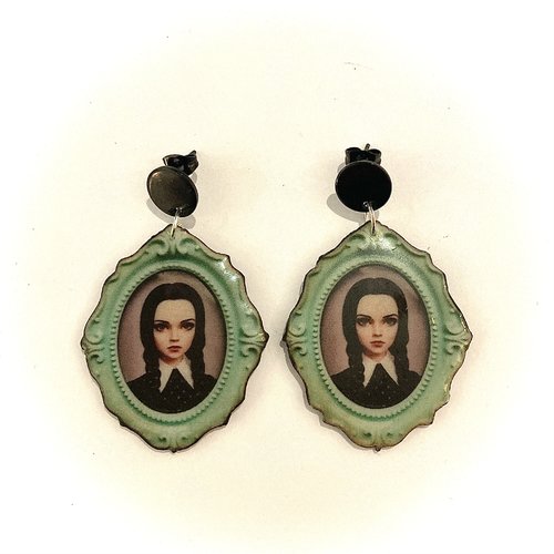 Boucles d’oreilles inspiration mercredi