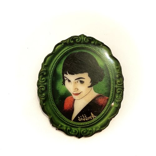Broche inspiration amélie poulain