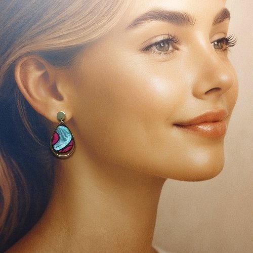 Boucles d'oreilles capucine